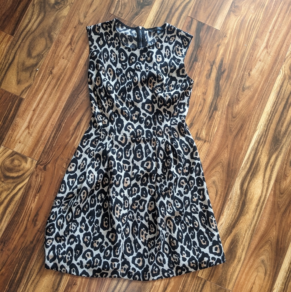 Leopard Print Sleeveless Dress Size Small